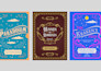 create a vintage typography book cover or ebook cover